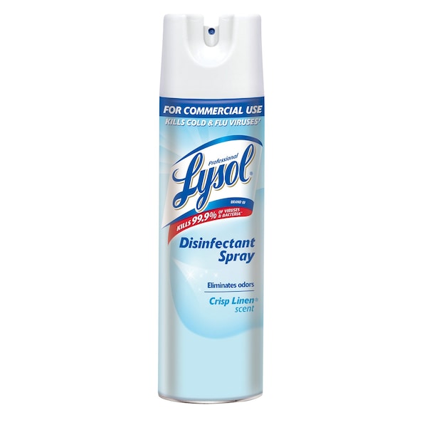 Lysol Crisp Linen Scent Disinfectant Spray 19 oz 3624174828 Zoro